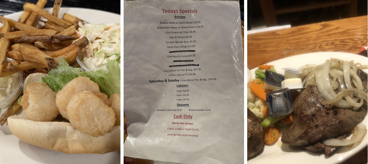 Wheelock inn Menu