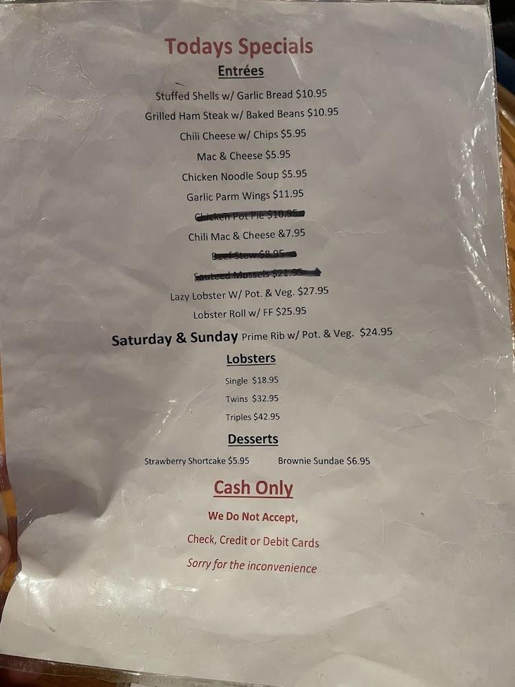 Wheelock inn Menu image 1